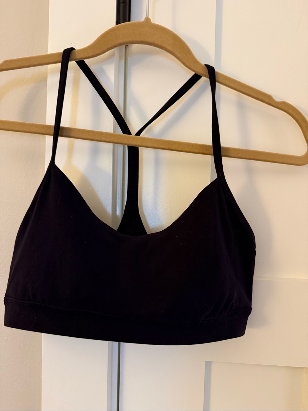 Lululemon Flow Y Nulu Sports Bra Nightmoth Black 10